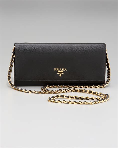 prada chain wallet saffiano|Prada saffiano wallet sale.